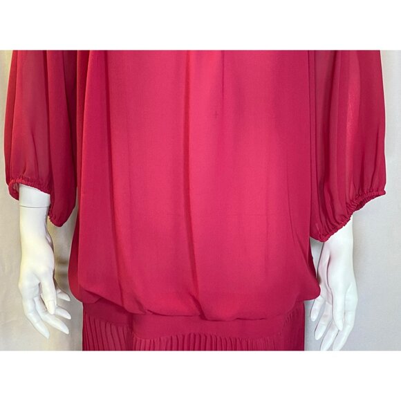 Vintage Women's Dress size 6 8 Lizzy & Johnny by Lucero drop waist 80's retro - Picture 4 of 9